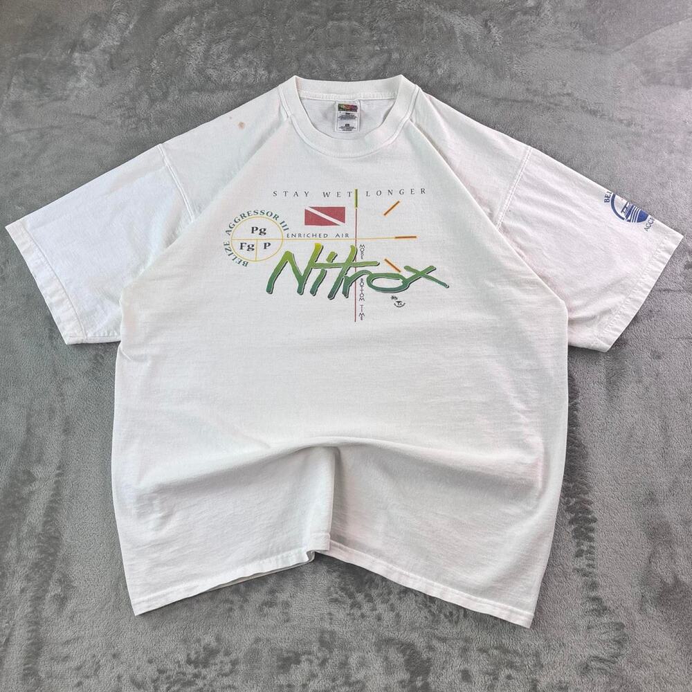 Vintage 2000s Nitro X Funny Graphic T-Shirt Men’s XL White Y2K